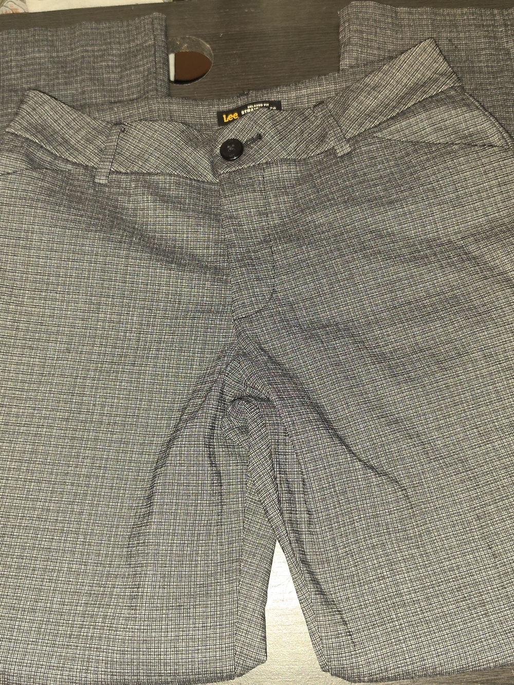 Lee Grey Check Dress Pants
